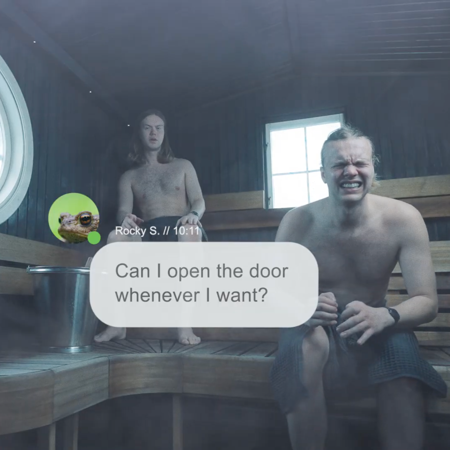 När får jag öppna bastudörren?