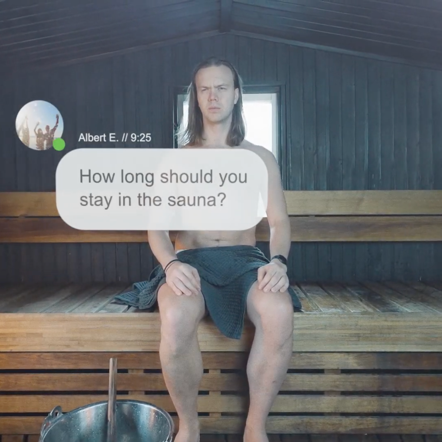 Hur länge ska jag vara i bastun?